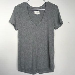 McGuire Denim Heather grey v neck t shirt